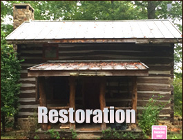 Historic Log Cabin Restoration  Johnston County, North Carolina