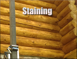  Johnston County, North Carolina Log Home Staining